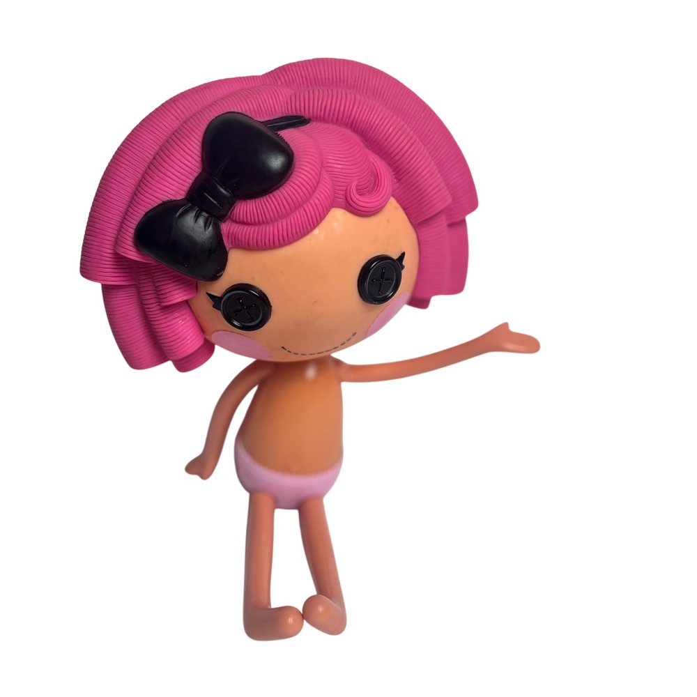 Lalaloopsy‎ MGA Entertainment Pink Hair Black Bow 12" Crumbs Sugar Cookie Lala